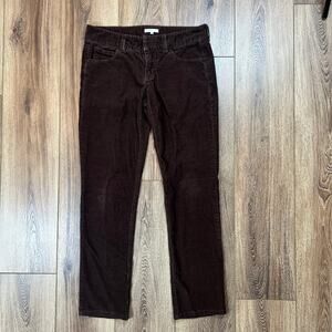 Vince Brown Low Rise Corduroy Bootcut Pants